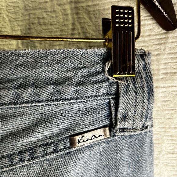 KanCan Kan Can Estilo Womens 9 28 Distressed Destroyed Wide Leg Denim Blue Jeans - Picture 14 of 16